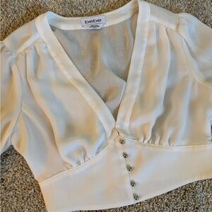 Bebe Ivory Blouse
